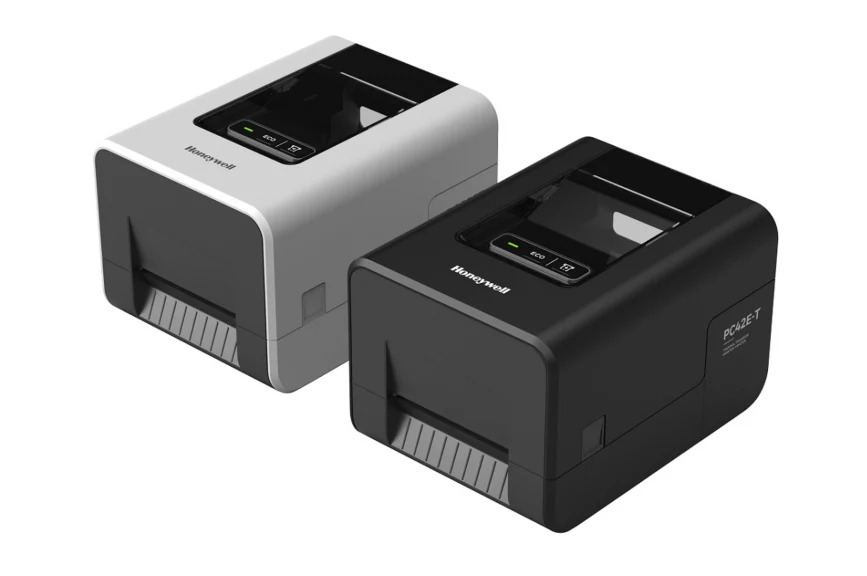 Honeywell - PC42E-T, USB, Ethernet, 200dpi, Black, 1&0.5"", no power cord