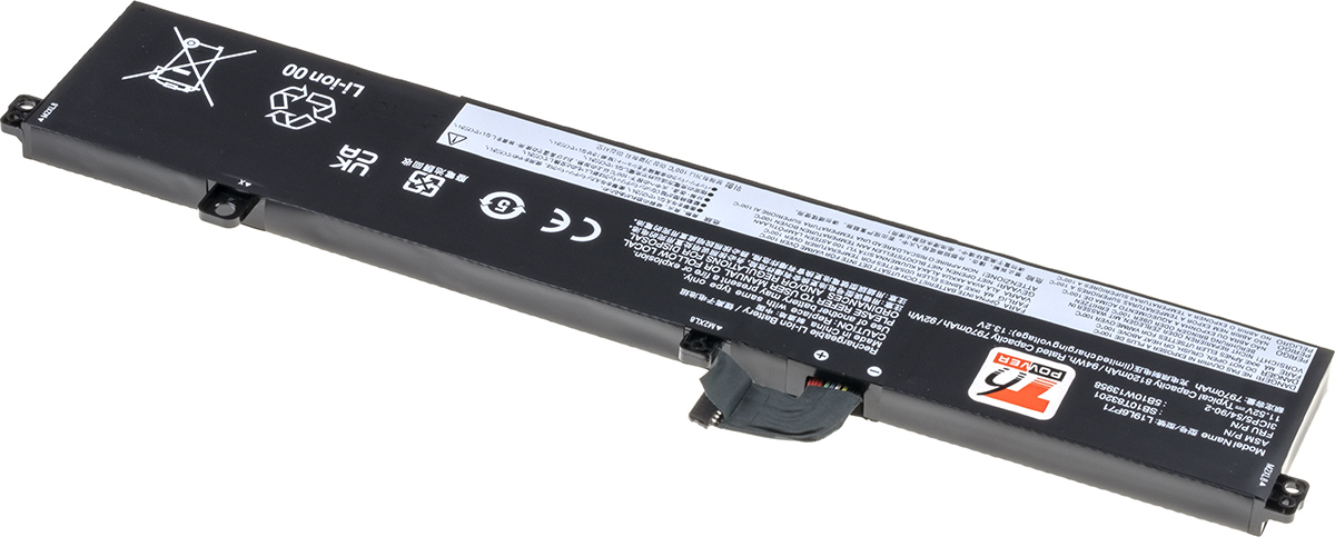 Batéria T6 Power pre Lenovo ThinkPad T15g, P15, P17 Gen 1, Gen 2, 8120mAh, 94Wh, 6cell, Li-pol 