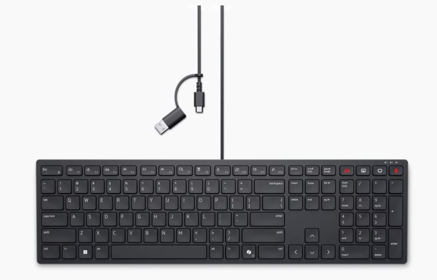 Dell drôtová klávesnica KB525C GER USB/ USB-C
