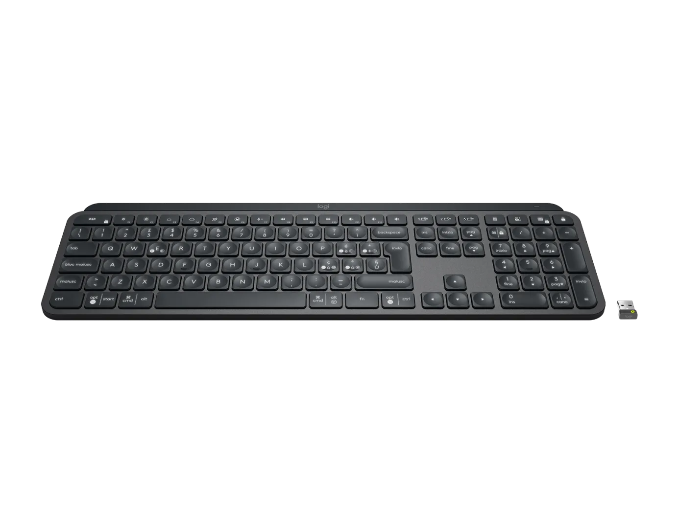 Logitech MX Keys for Business/ Bezdrôtová USB/ US layout/ Čierna 