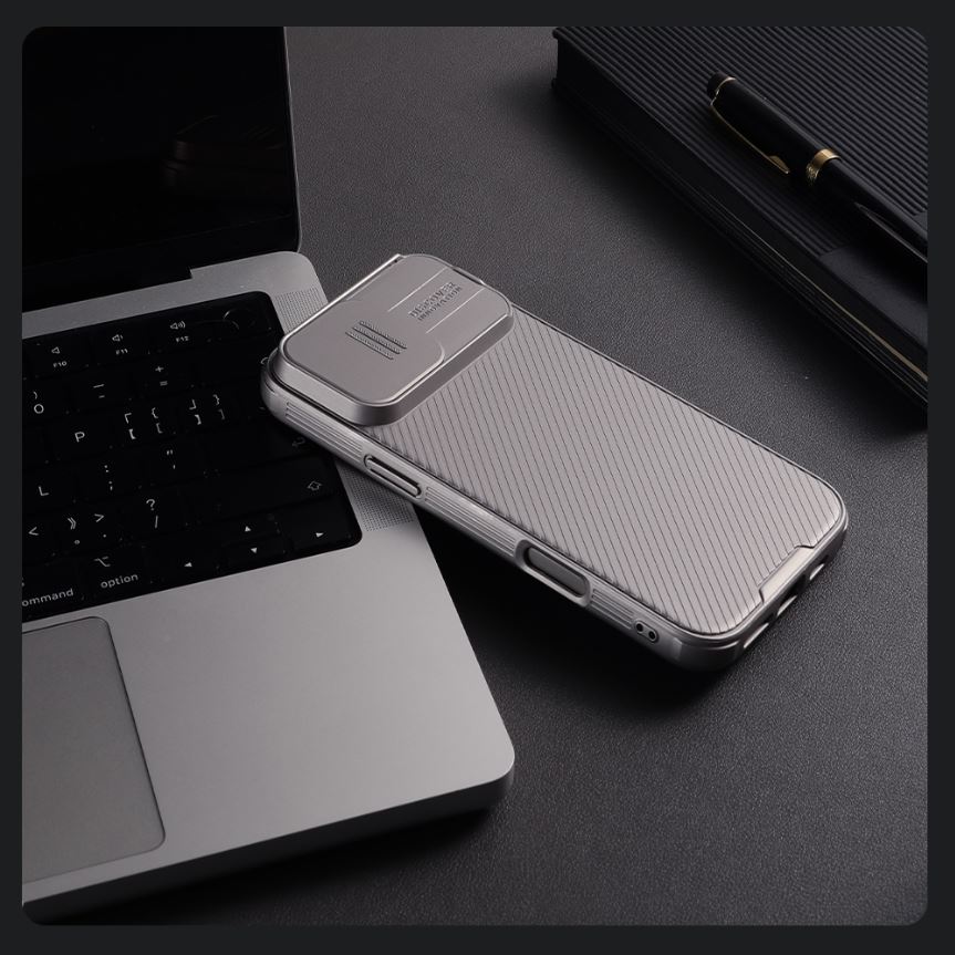 Nillkin CamShield PRO Zadný Kryt pre Apple iPhone 16 Pro Max Titanium Gray 
