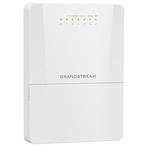 Grandstream GWN7710R vonkajšie L2 managed switch, 5xGbE, SFP, 4xPoE+, IP66 
