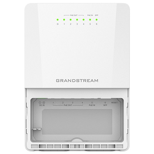 Grandstream GWN7710R vonkajšie L2 managed switch, 5xGbE, SFP, 4xPoE+, IP66 