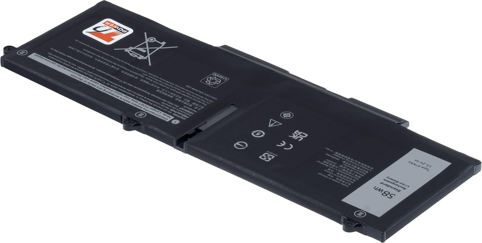 Batéria T6 Power Dell Latitude 5330, 5430, 5530, 7330, 7430, 7530, 3815mAh, 58Wh, 4cell, Li-pol 