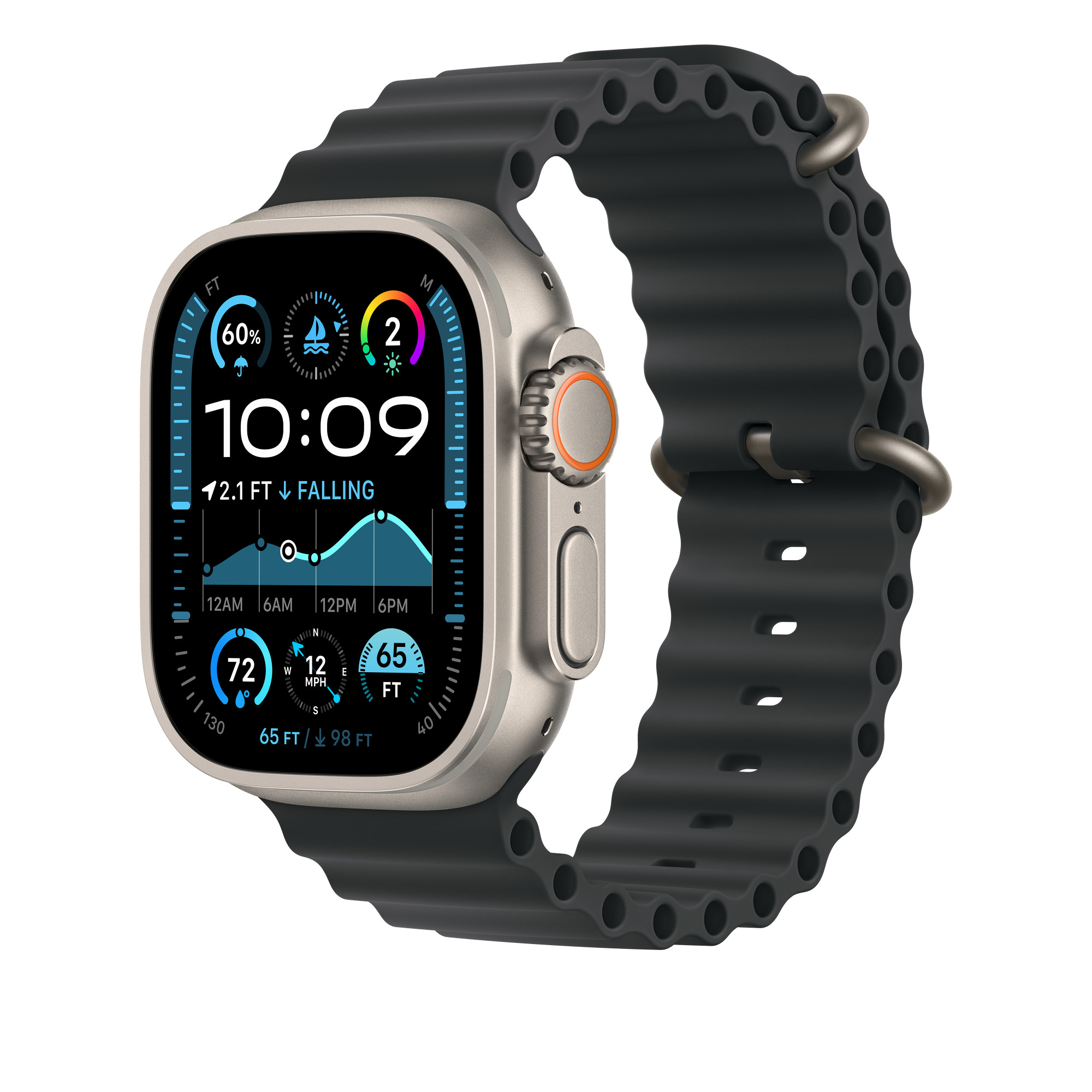 Watch Acc/ 49/ Black Ocean Band -Natur.Titan 