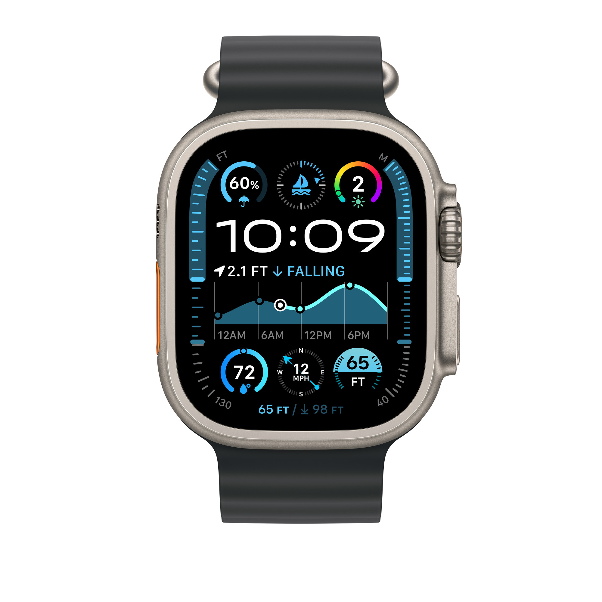 Watch Acc/ 49/ Black Ocean Band -Natur.Titan 