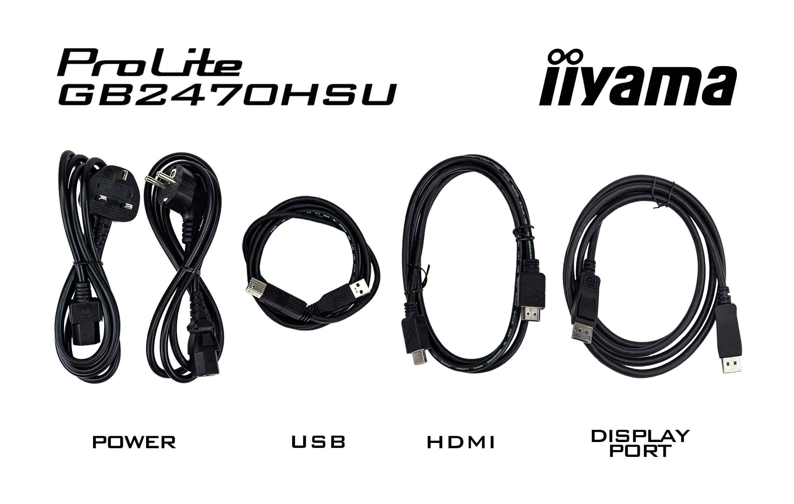 iiyama G-Master/ GB2470HSU-B6/ 23, 8"/ IPS/ FHD/ 180Hz/ 0, 2ms/ Black/ 3R 