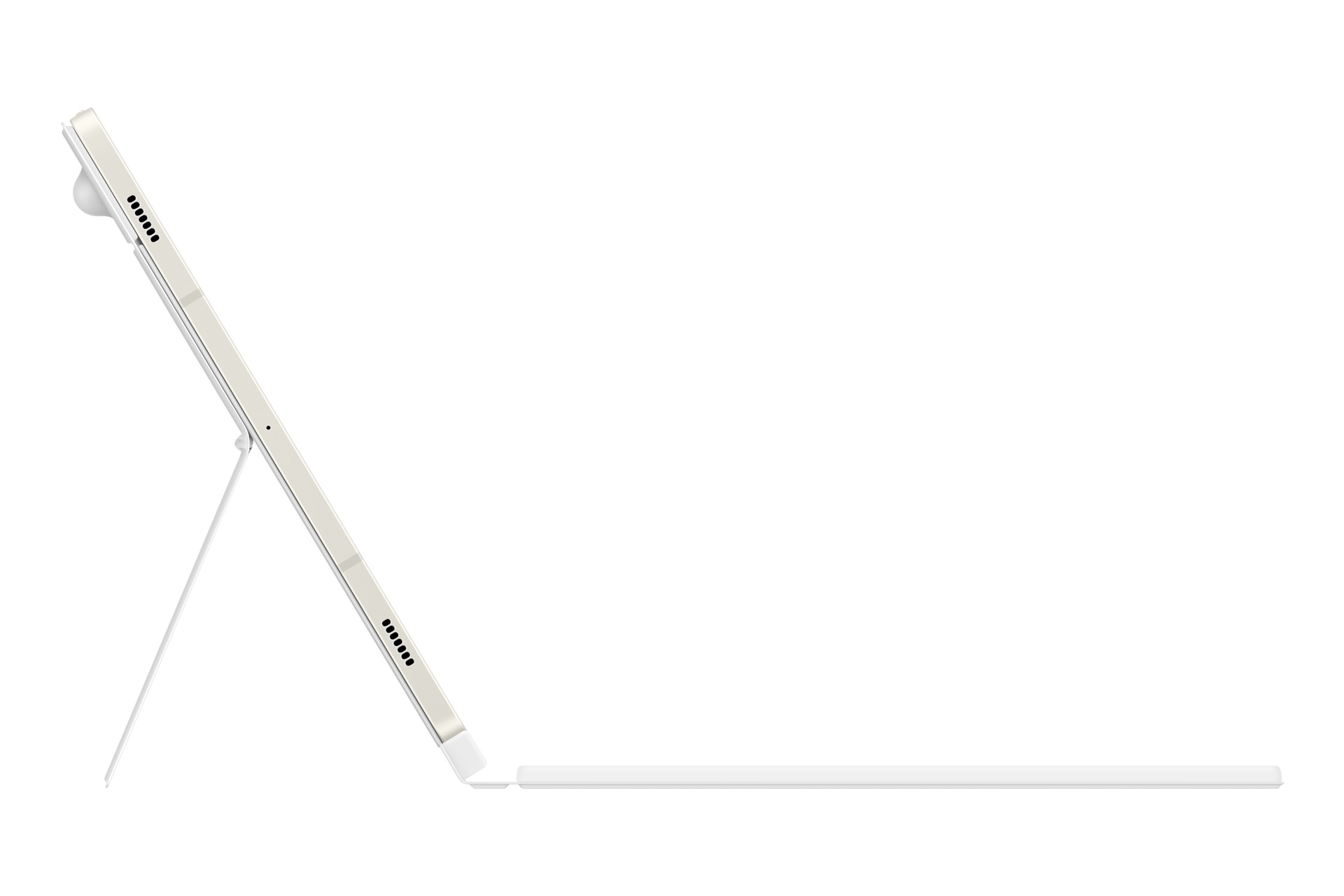 Samsung pouzdro s klávesnicí EF-DX725UWE pro Galaxy Tab S9/ S9 FE,  bílá 