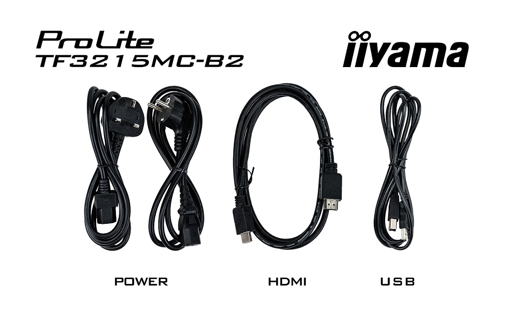 32" iiyama TF3215MC-B2: FHD, 30P, VGA, HDMI, 24/ 7 
