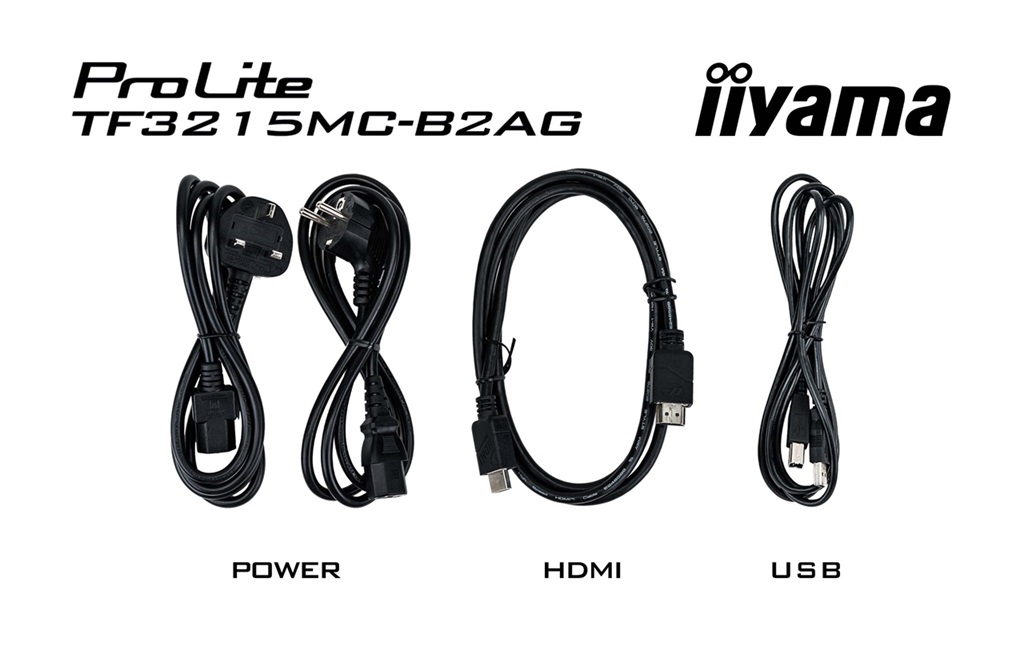 Iiyama ProLite TF3215MC-B2AG, 24/7, 80cm (31,5&quot;&quot;), Projected Capacitive, Full HD, kit (USB), black 