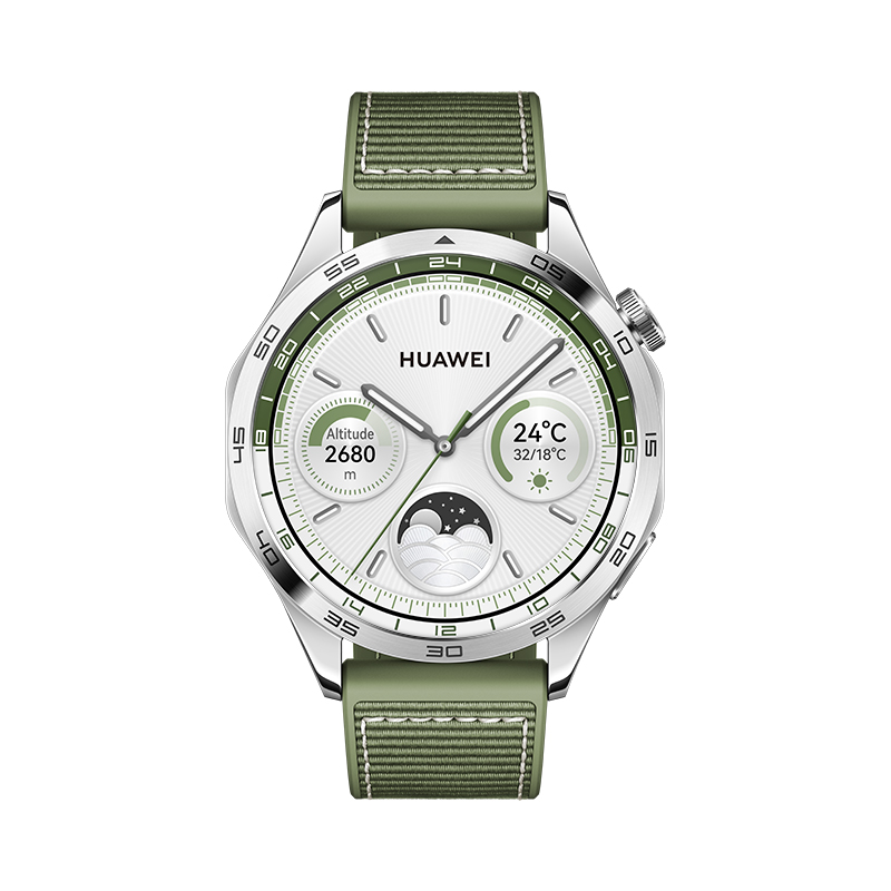 Huawei Watch GT 4/ 46mm/ Silver/ Elegant Band/ Green 