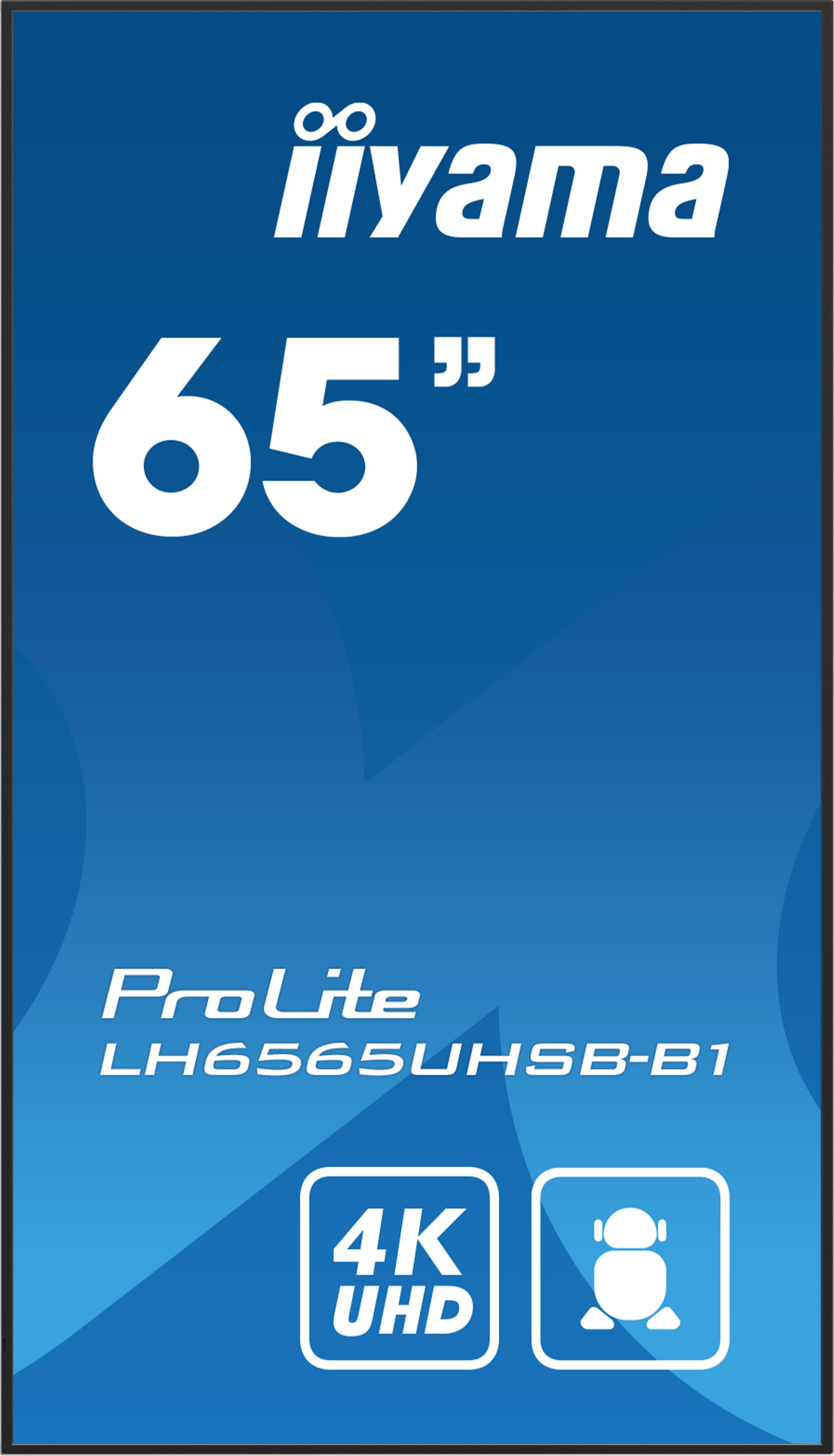 65" iiyama LH6565UHSB-B1: IPS, 4K UHD, Android, 24/ 7 