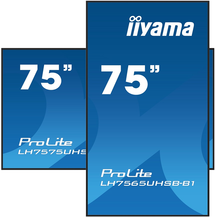 75" iiyama LH7565UHSB-B1: IPS, 4K UHD, Android, 24/ 7 