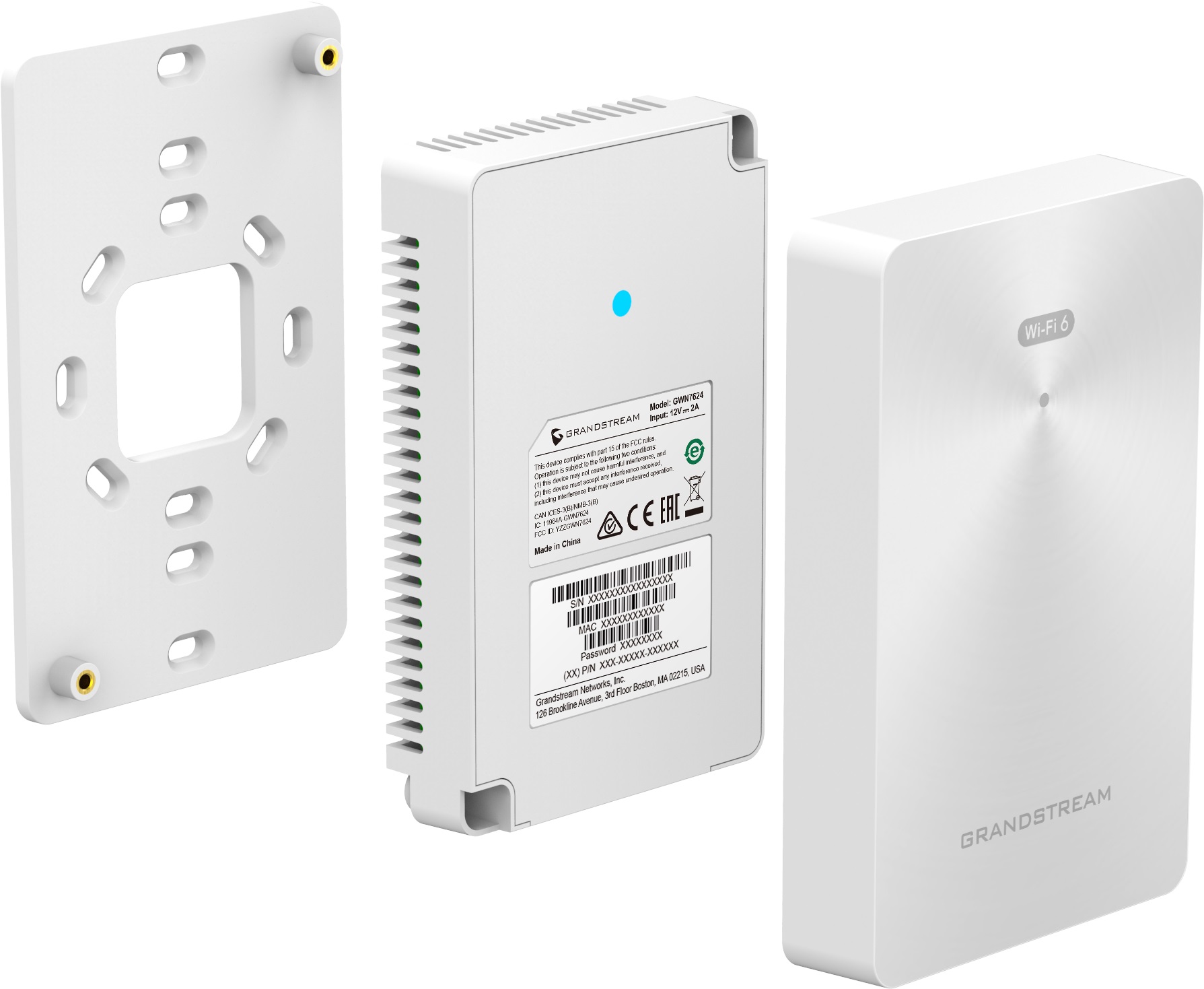 Grandstream GWN7661E prístupový bod Wi-Fi 6 AX3000, 3Gb/ s, MU-MIMO, POE+, 256 klientov 