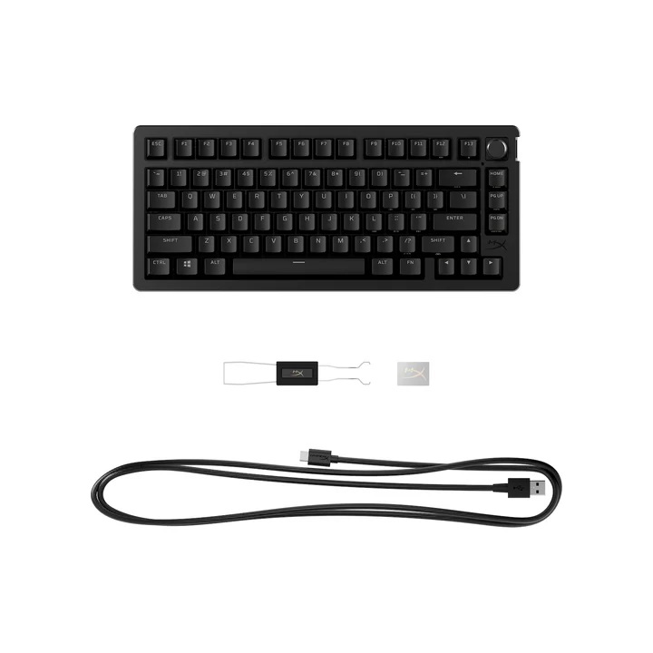 HyperX Alloy Rise 75/ Bezdrôtová USB + Bluetooth/ Čierna 