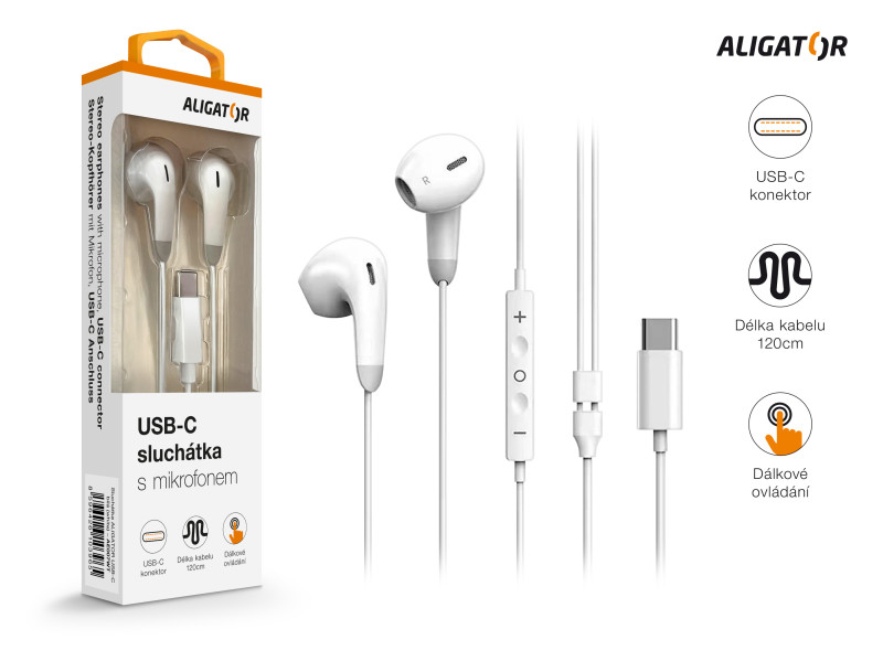 ALIGATOR AE007/ USB-C/ Biela 