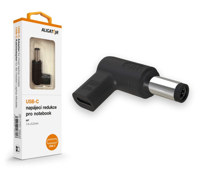 Aligator USB-C napájacia redukcia 7, 4 x 5, 0 mm pre notebooky HP
