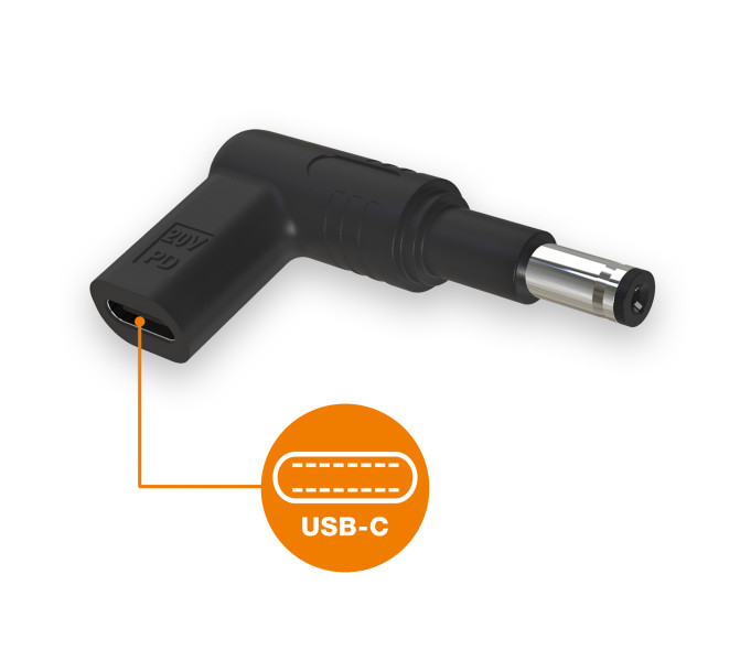 Aligator USB-C napájacia redukcia 4, 8 x 1, 7 mm (predĺžená) pre notebooky Asus/ Compaq/ HP 