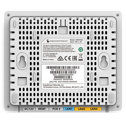 Grandstream GWN7604 prístupový bod, Wi-Fi 6 AX3000, 3Gb/ s, MU-MIMO, POE+, 256 klientov 