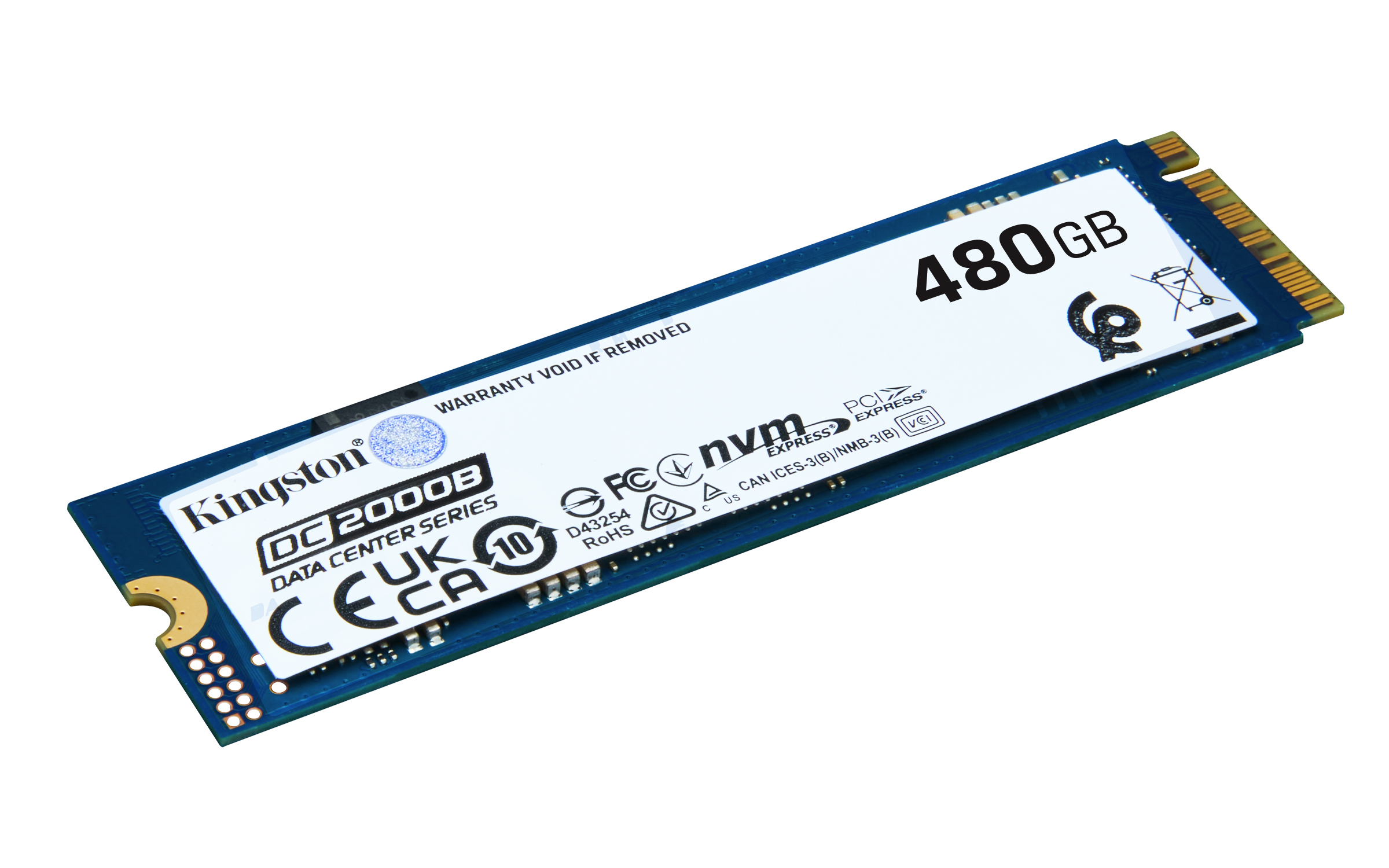 Kingston SSD 480GB DC2000B M.2 2280 Enterprise NVMe PCi 4.0