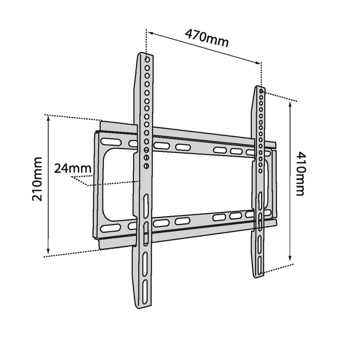 TB TV wall mount TB-450 up to 56", 40kg max VESA 400x400 