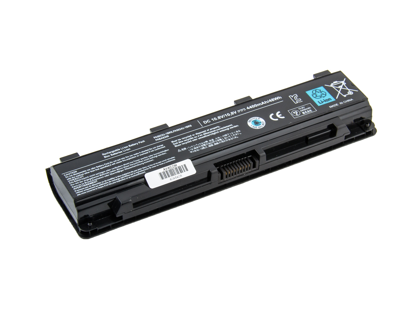 Batéria AVACOM NOTO-L850B-N22 pre Toshiba Satellite L850 Li-Ion 10, 8 V 4400mAh