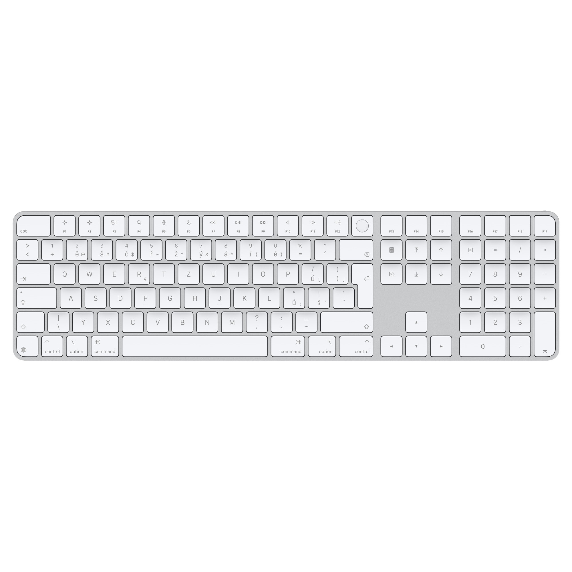 Apple Magic Keyboard Numeric Touch ID/ Bezdrôtová Bluetooth/ SK layout/ Biela