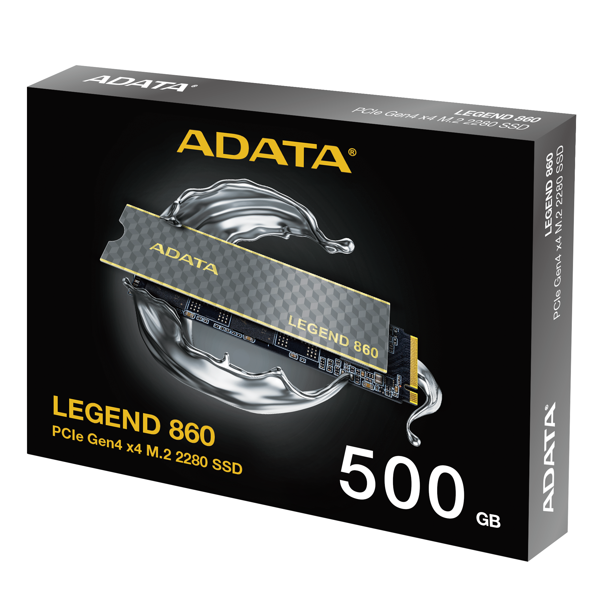 ADATA LEGEND 860/ 500GB/ SSD/ M.2 NVMe/ Čierna/ Heatsink/ 5R 
