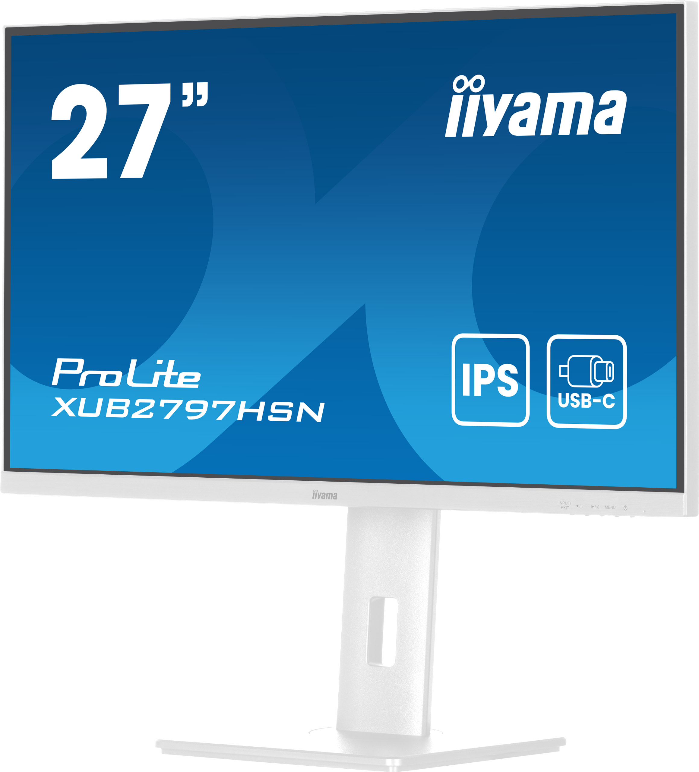 iiyama ProLite/ XUB2797HSN-W2/ 27"/ IPS/ FHD/ 100Hz/ 1ms/ White/ 3R 