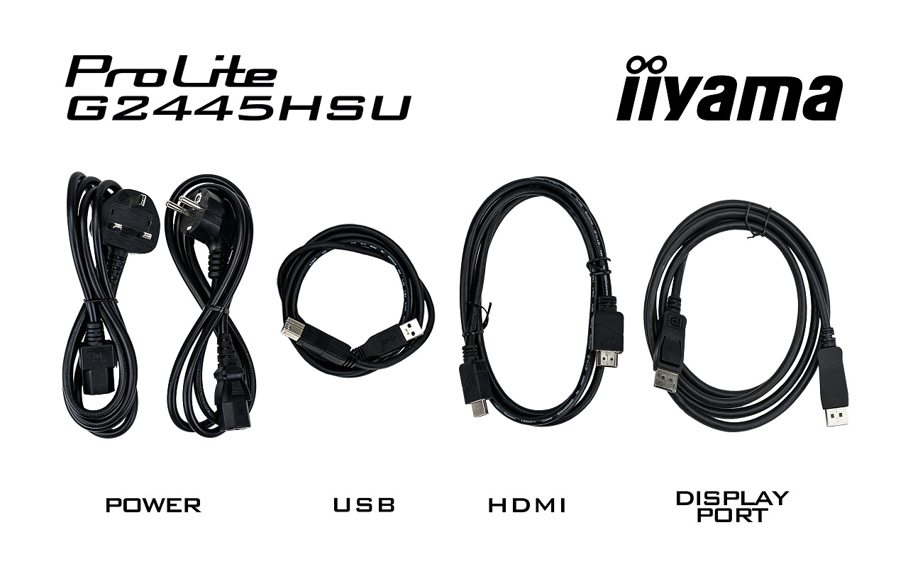 iiyama G-Master/ G2445HSU-B2/ 23, 8"/ IPS/ FHD/ 100Hz/ 1ms/ Black/ 3R 