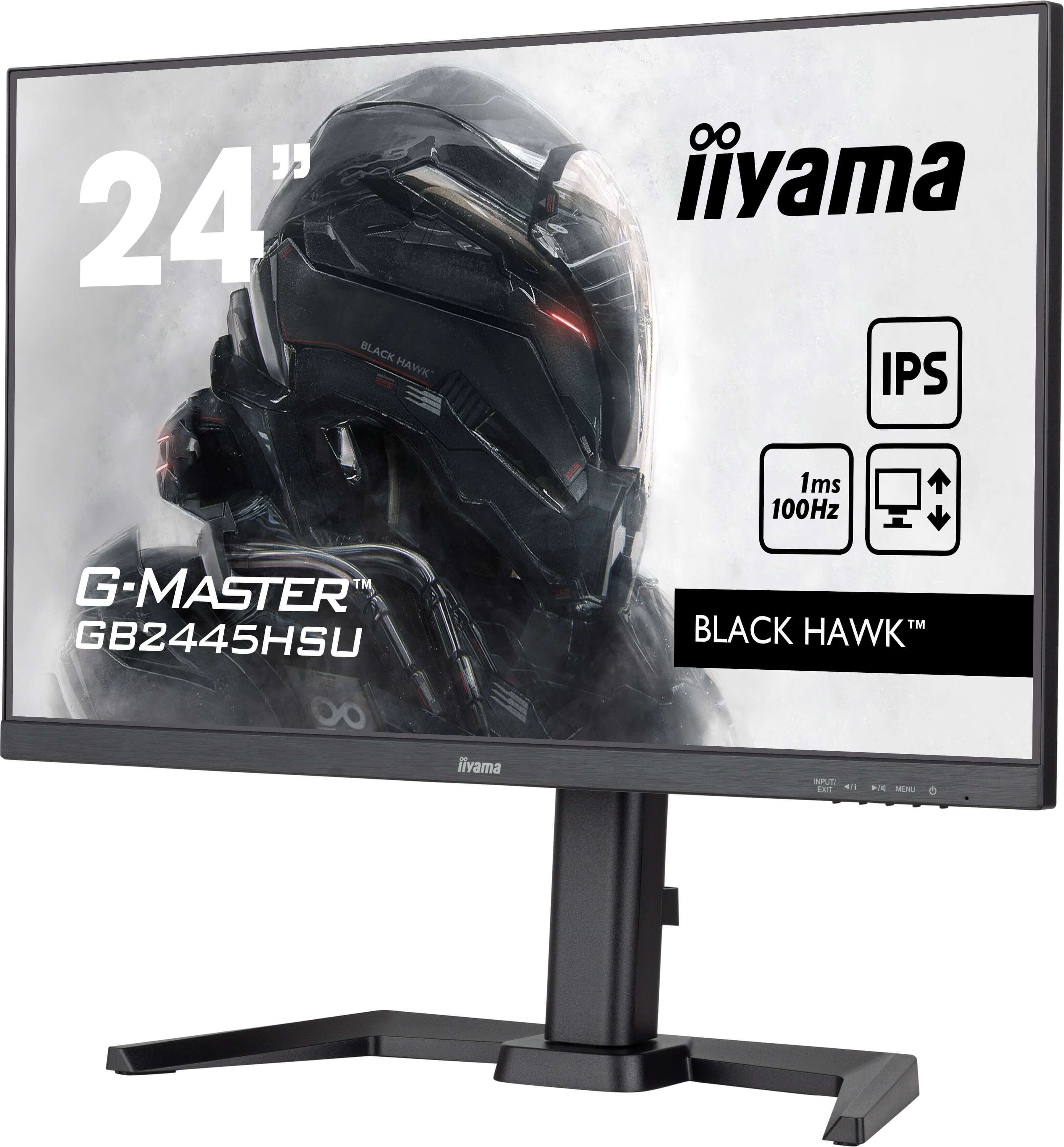 iiyama G-Master/ GB2445HSU-B2/ 23, 8"/ IPS/ FHD/ 100Hz/ 1ms/ Black/ 3R 