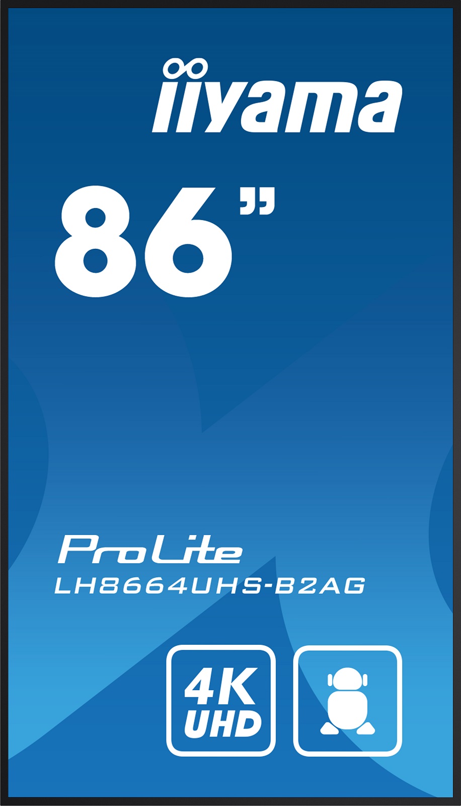 86" iiyama LH8664UHS-B2AG: IPS, 4K, 24/ 7, Android 