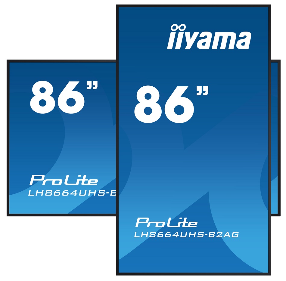 86" iiyama LH8664UHS-B2AG: IPS, 4K, 24/ 7, Android 