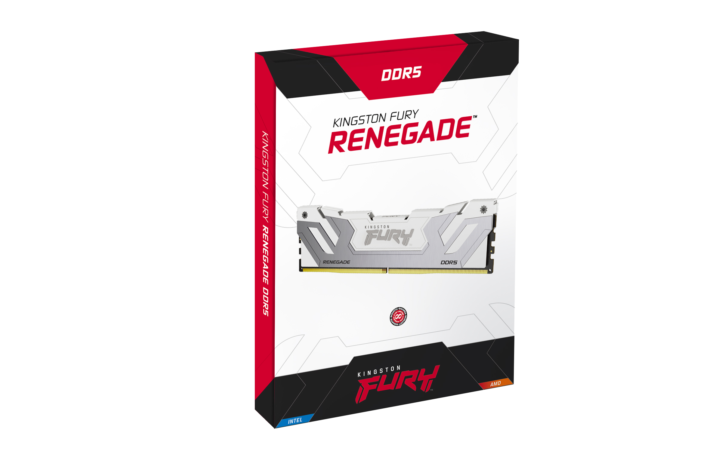 Kingston FURY Renegade/ CUDIMM DDR5/ 24GB/ 8400MHz/ CL40/ 1x24GB/ White 