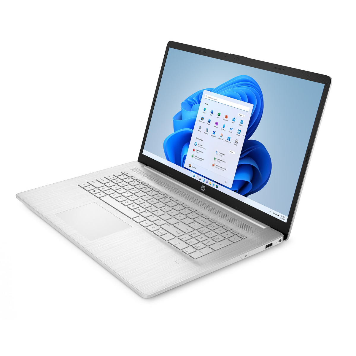 HP 17-cp3004nc, Ryzen 7-7730U, 17.3 FHD/300n, UMA, 16GB, SSD 1TB, W11H, 2-2-0, Silver 