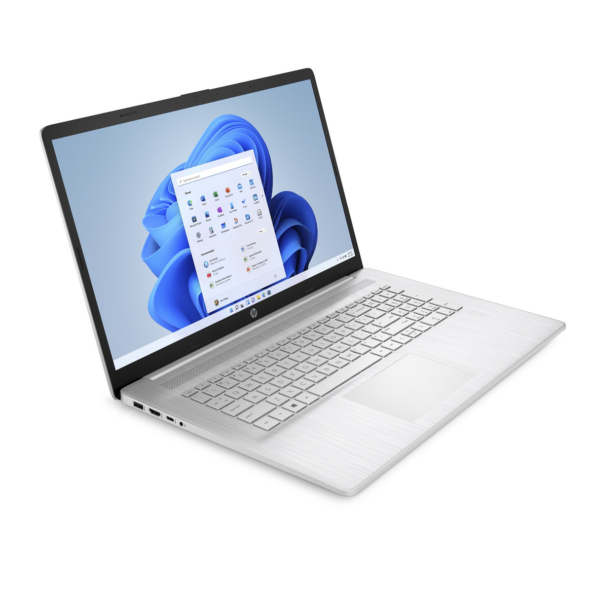 HP 17-cp3004nc, Ryzen 7-7730U, 17.3 FHD/300n, UMA, 16GB, SSD 1TB, W11H, 2-2-0, Silver 