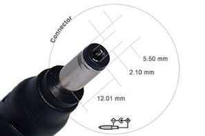 DCSV21 DC napájací konektor 2.1mm so svorkovnicou - male 