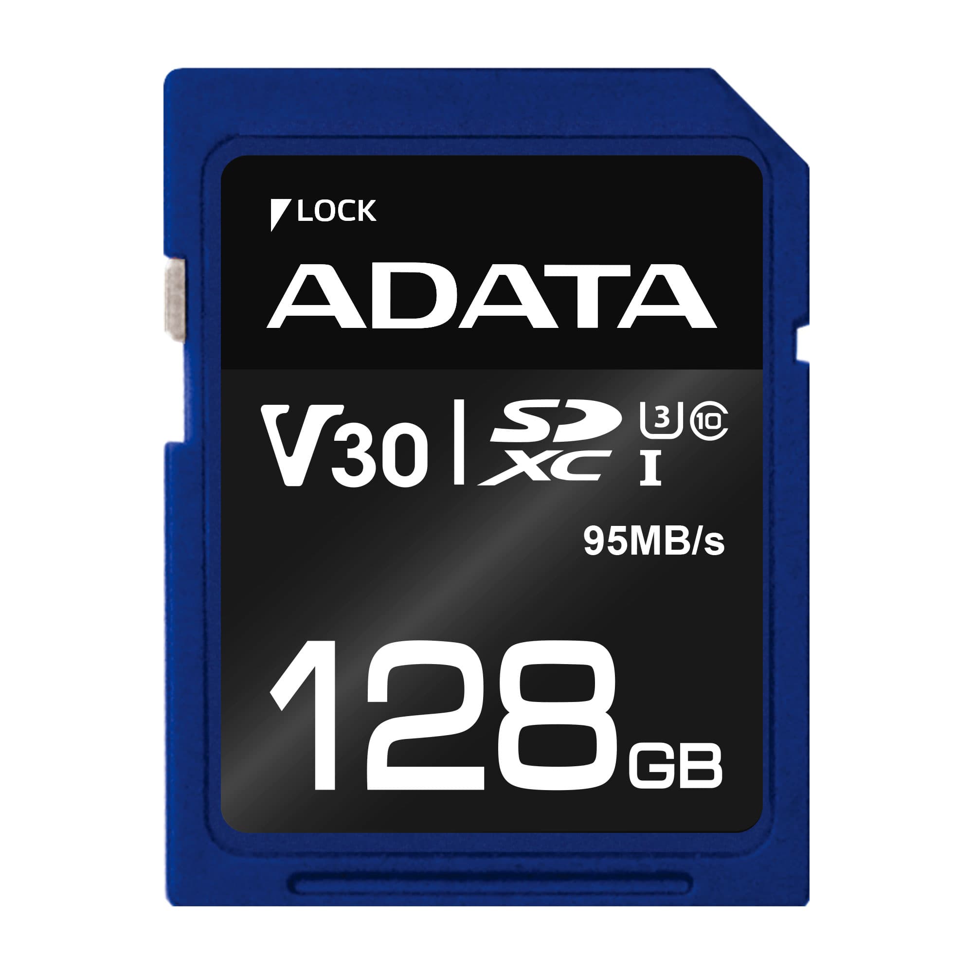 ADATA V30S/ SDXC/ 128GB/ UHS-I U3 / Class 10