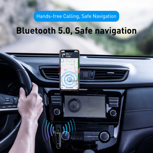Baseus bluetoooth audio adaptér Qiyin čierny 