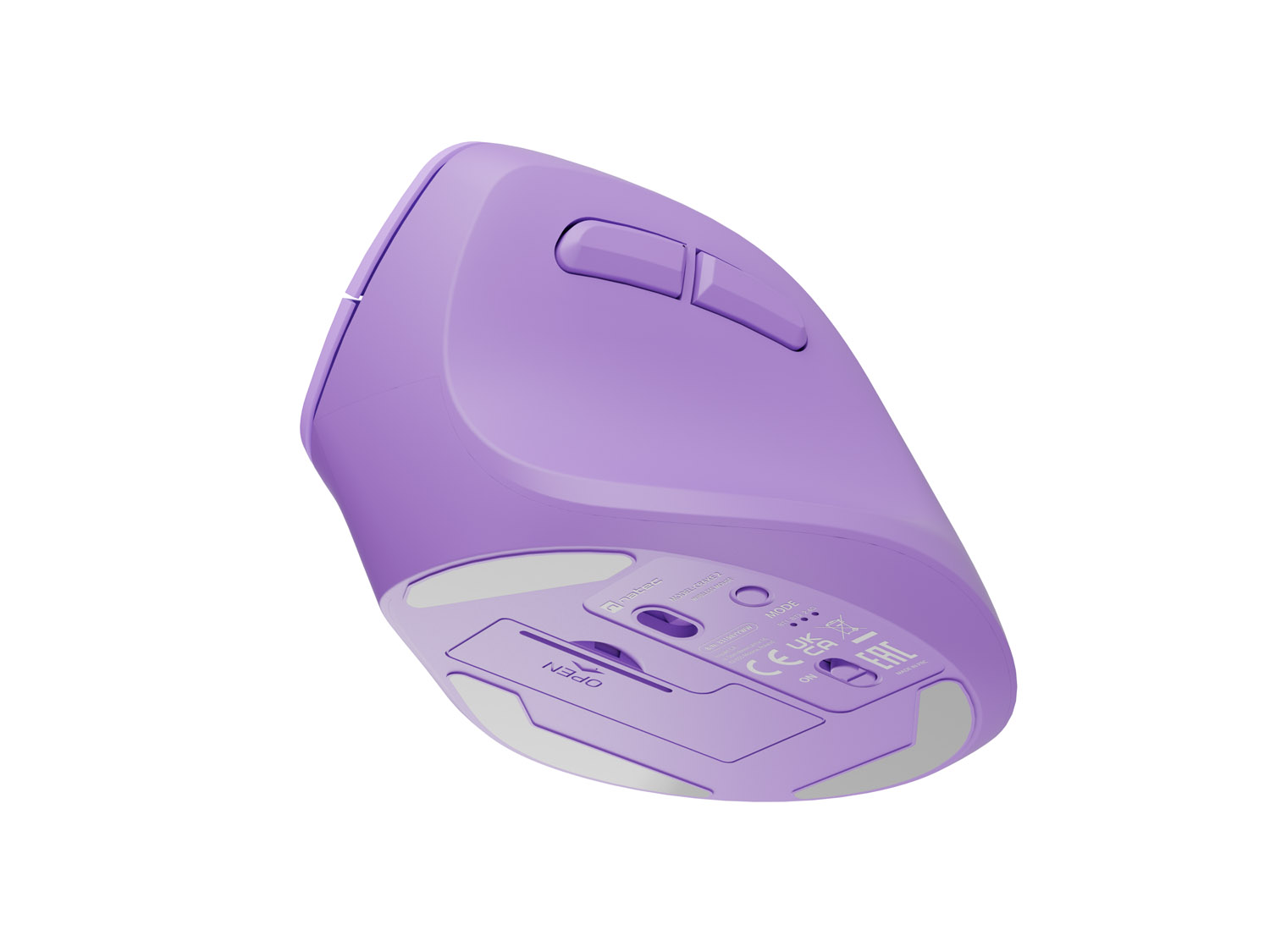Bezdrôtová vertikálna myš Natec CRAKE 2/ Optická/ 2 400 DPI/ USB+BT/ Levan/ Vertikálna/ Optická/ Pre pravák 