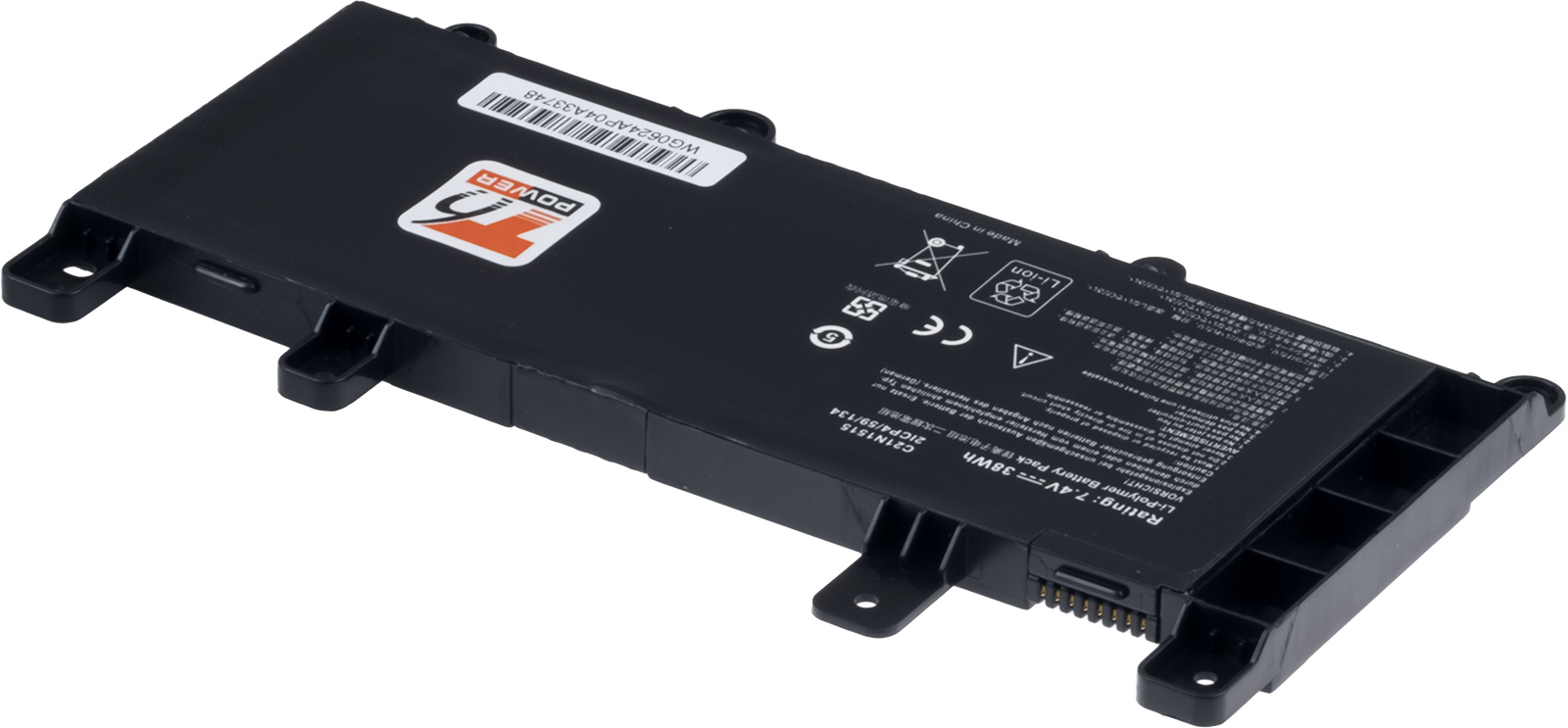 Batéria T6 Power pre Asus X756U, F756U, R753U, 5135mAh, 38Wh, 2cell, Li-pol 