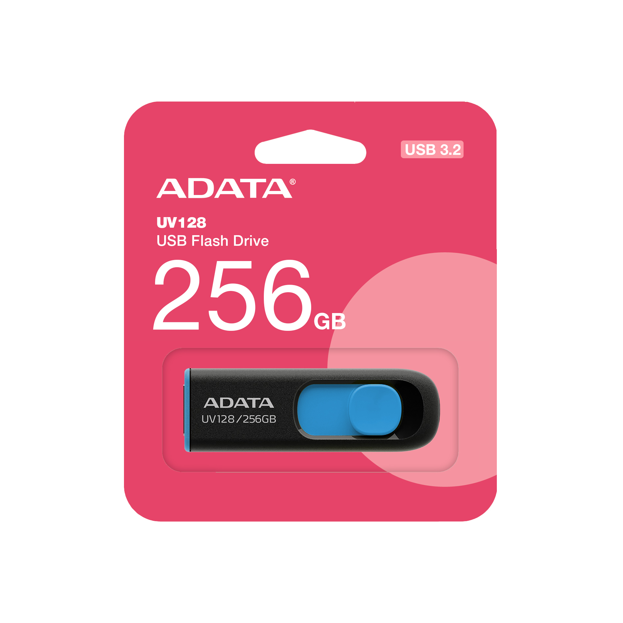 ADATA UV128/ 256GB/ USB 3.2/ USB-A/ Modrá 