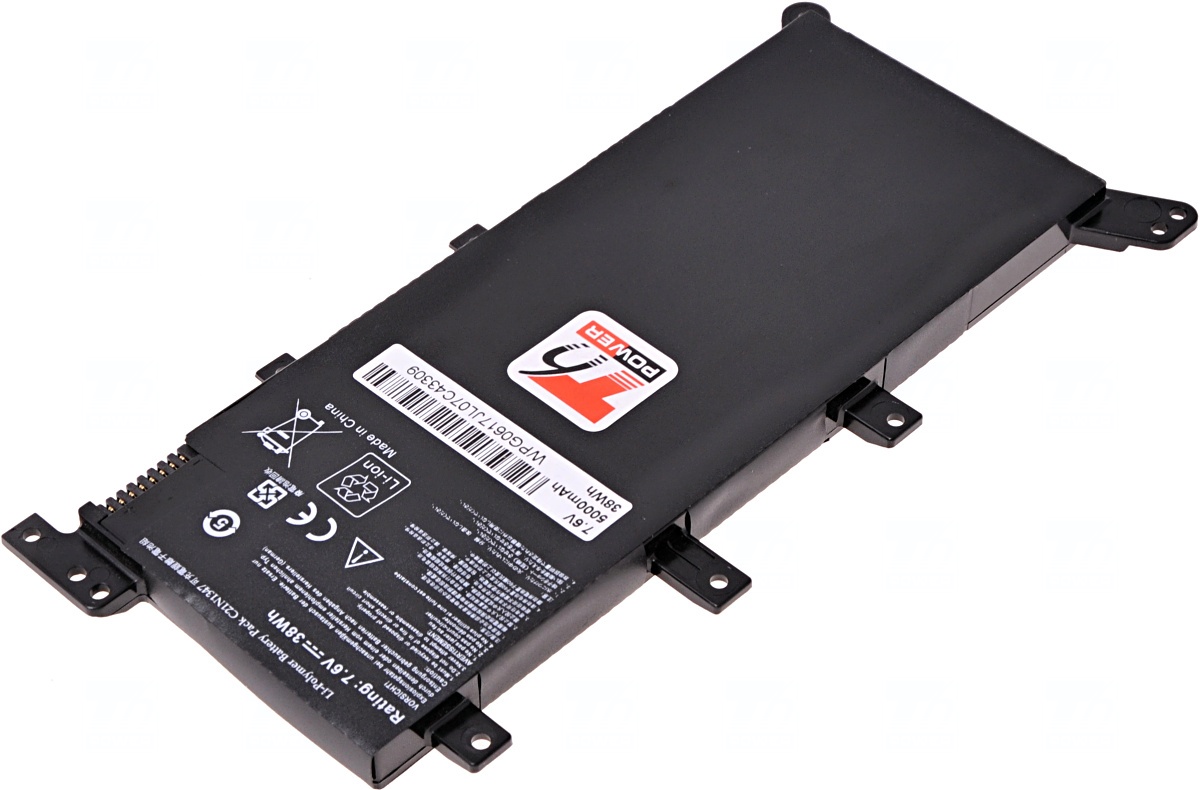 Batéria T6 Power pre Asus X555LA, X555LB, X554LA, F554LA, F555LA, K555LA, 4700mAh, 35Wh, 2cell 