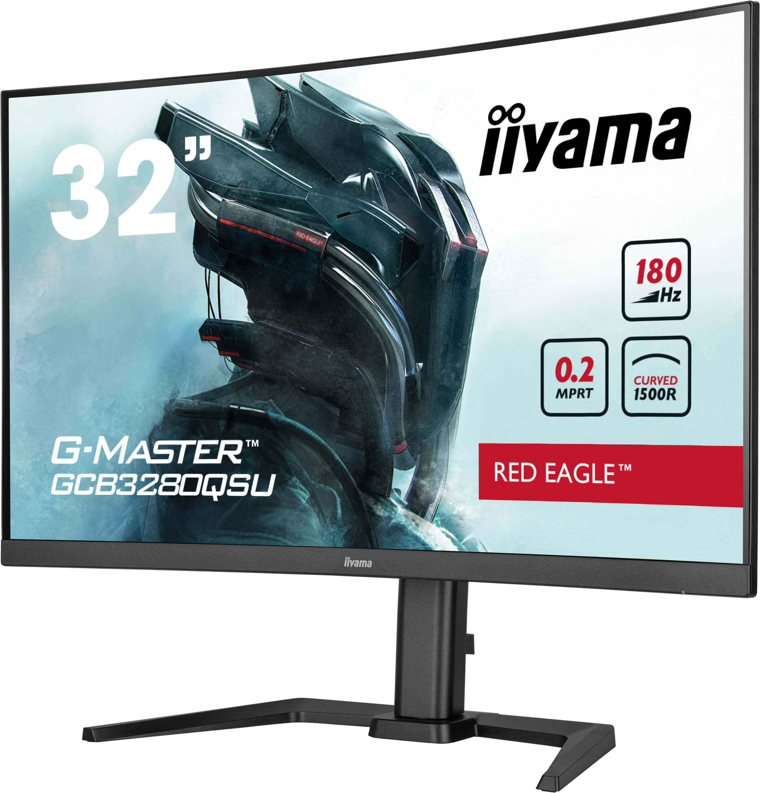 iiyama G-Master/ GCB3280QSU-B2/ 31, 5"/ VA/ QHD/ 180Hz/ 0, 2ms/ Black/ 3R 