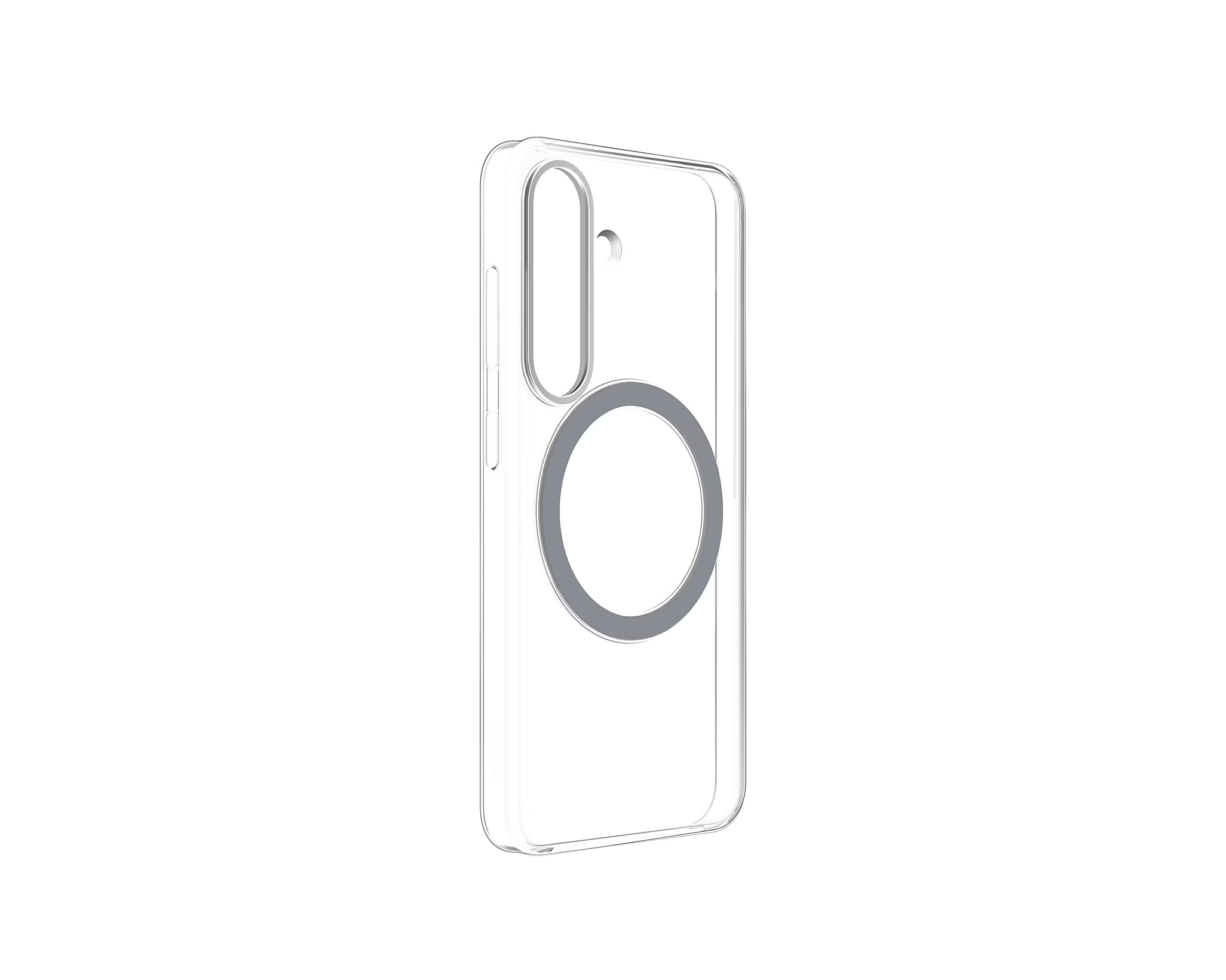 Samsung Priehľadný kryt s magnetickým úchytom pre Galaxy S25 Transparent 