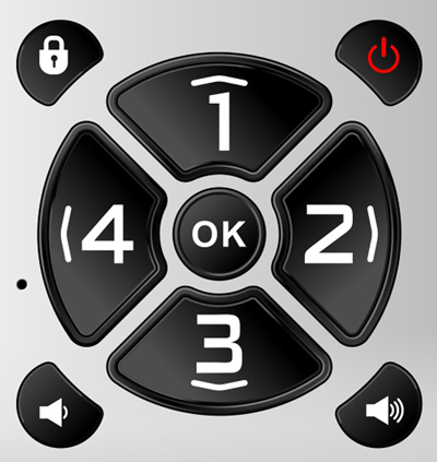 EVOLVEO EasyPhone ID, mobilný telefón pre seniorov, biela 