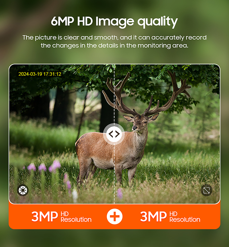 Viking solární outdoorová HD kamera HDs04 4G,  šedá 