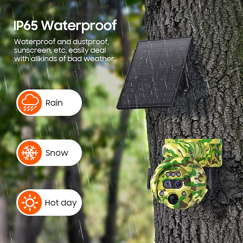 Viking solární outdoorová HD kamera HDs04 4G,  šedá 