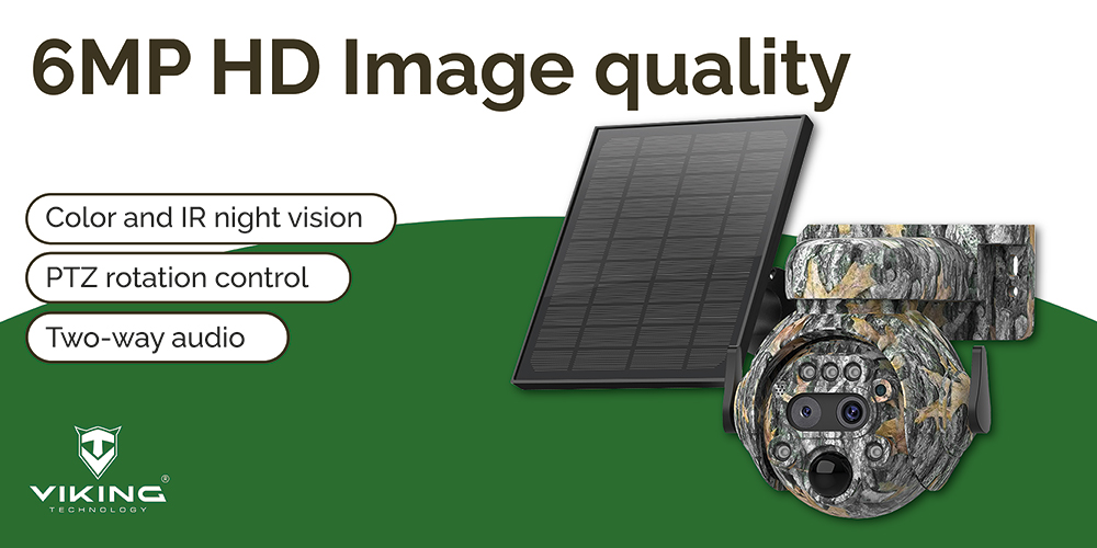 Viking solární outdoorová HD kamera HDs04 4G,  šedá 