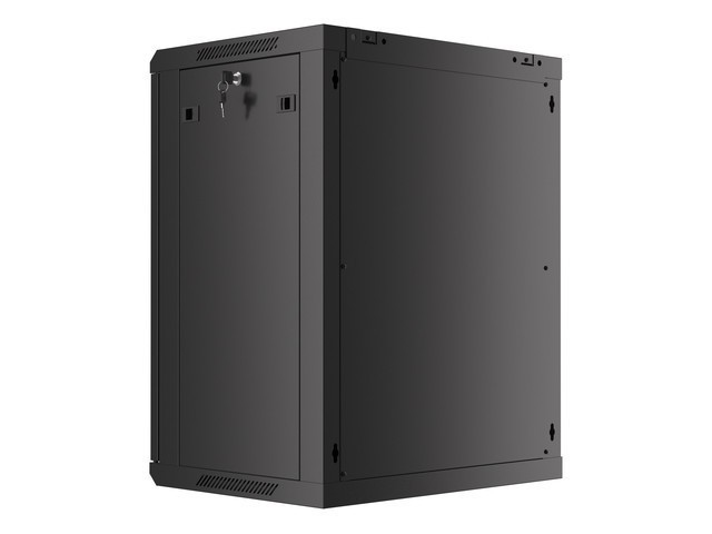 Nástenný rack 19"" 15U 600X450mm čierny flat pack 